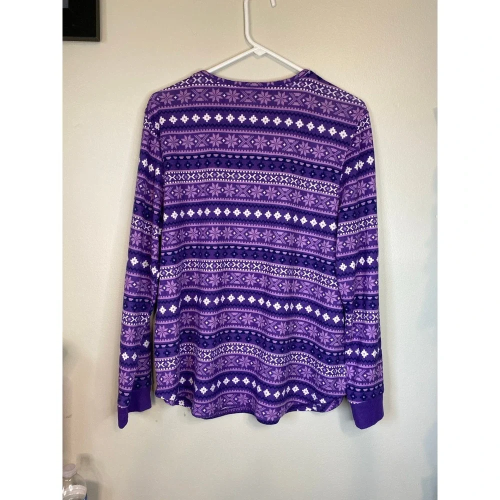 Muk‎ Luks long sleeve pajama shirt top